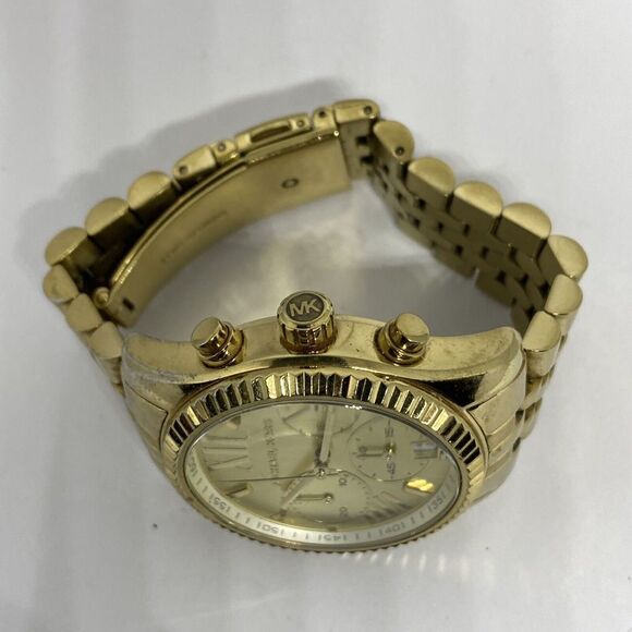 Michael Kors Lexington MK5556 Women Gold Stainless Steel Analog Dial Watch VK455 - Picture 8 of 12